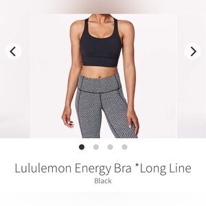 Lululemon Energy Bra *Long Line BNWT